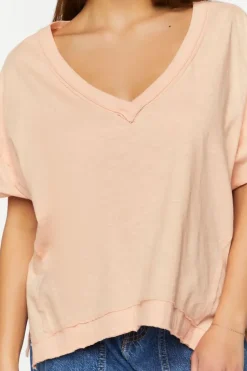 V-Neck Drop-Sleeve Top