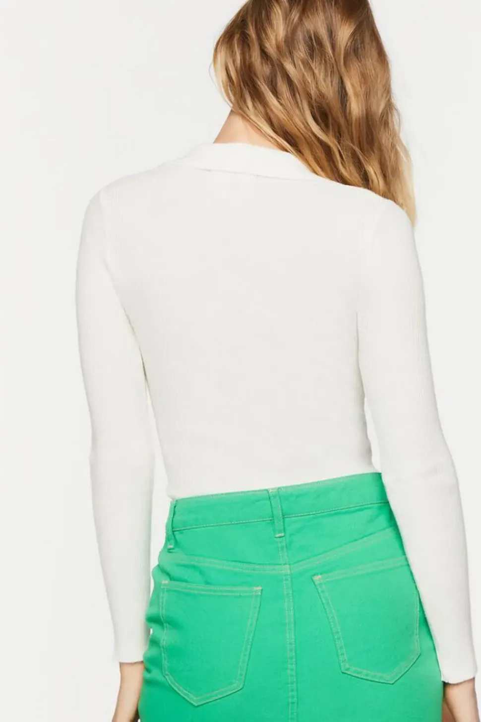 V-Neck Long-Sleeve Bodysuit