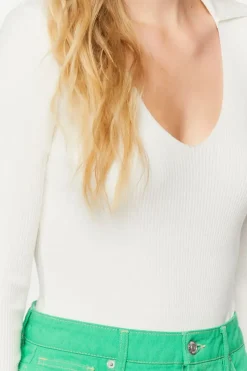 V-Neck Long-Sleeve Bodysuit