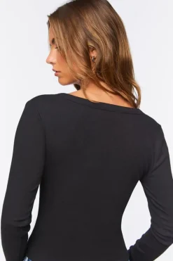 V-Neck Long-Sleeve Tee