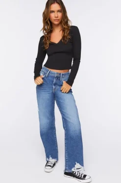 V-Neck Long-Sleeve Tee