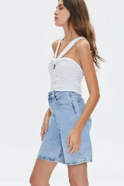 V-Strap Cutout Crop Top