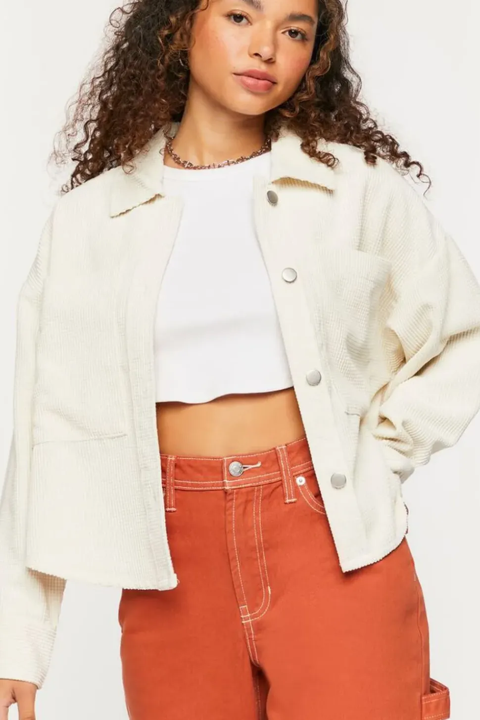 Waffle Corduroy Shacket