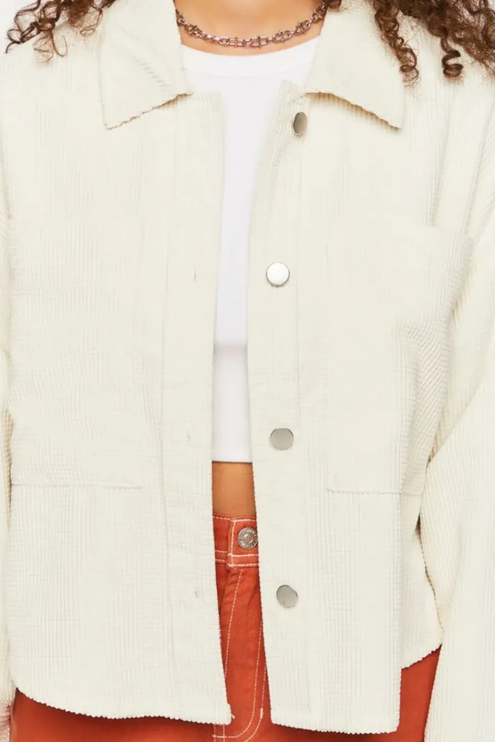 Waffle Corduroy Shacket