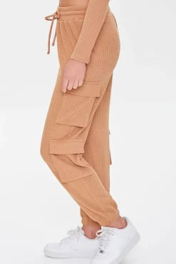 Waffle Knit Cargo Joggers