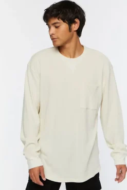 Waffle Knit Long-Sleeve Tee