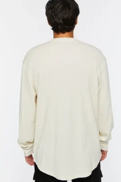 Waffle Knit Long-Sleeve Tee