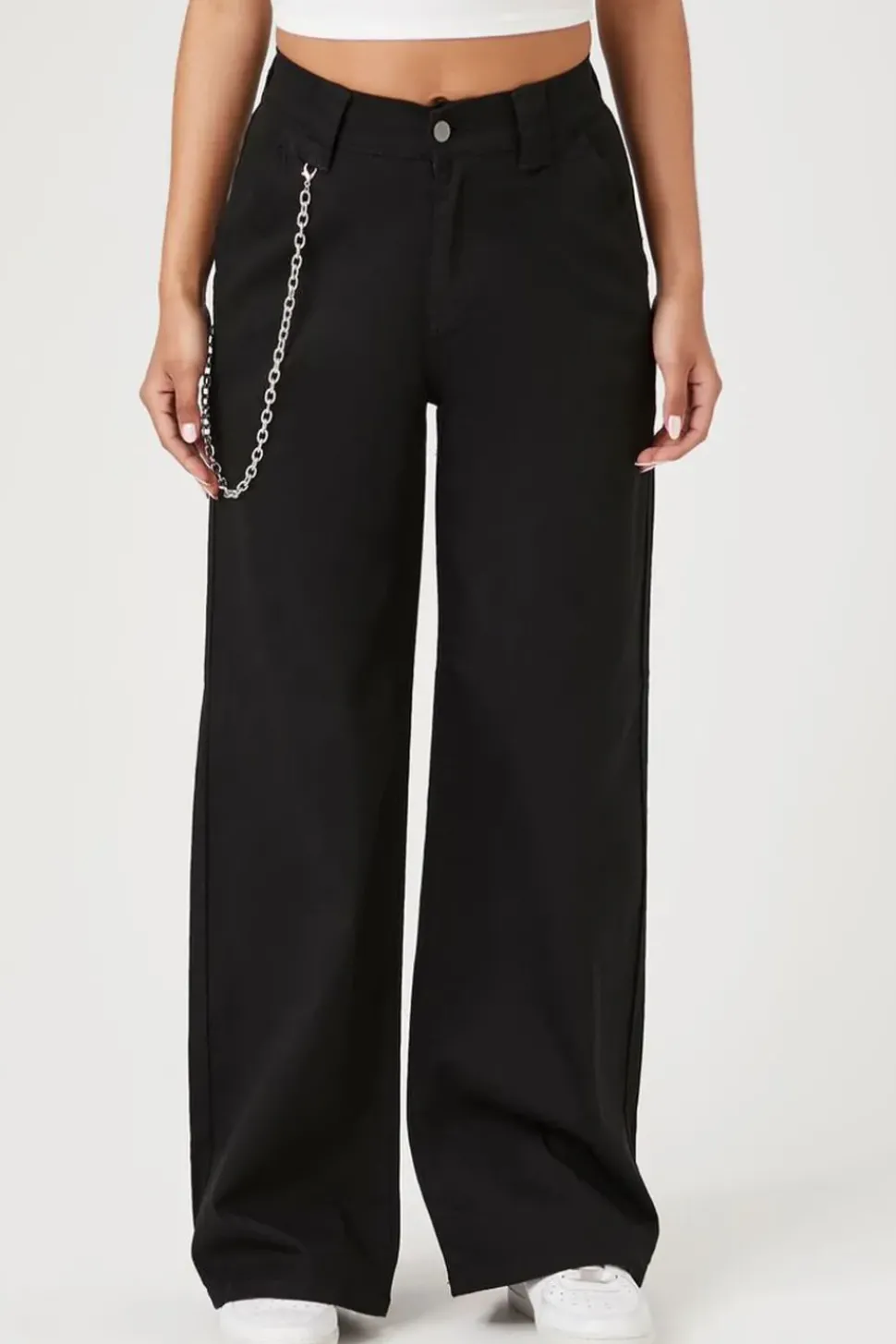 Wallet Chain High-Rise Pants