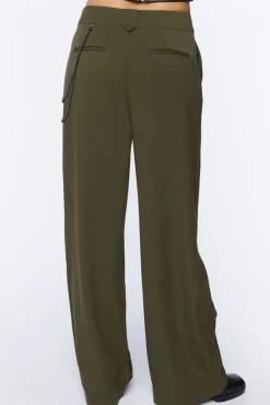 Wallet Chain Wide-Leg Trousers