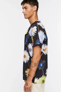 Warped Floral Print Shirt