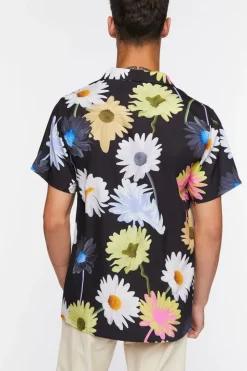 Warped Floral Print Shirt