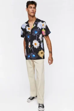 Warped Floral Print Shirt