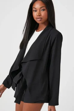 Waterfall Open-Front Blazer