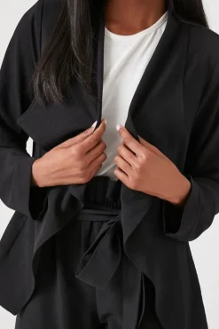 Waterfall Open-Front Blazer