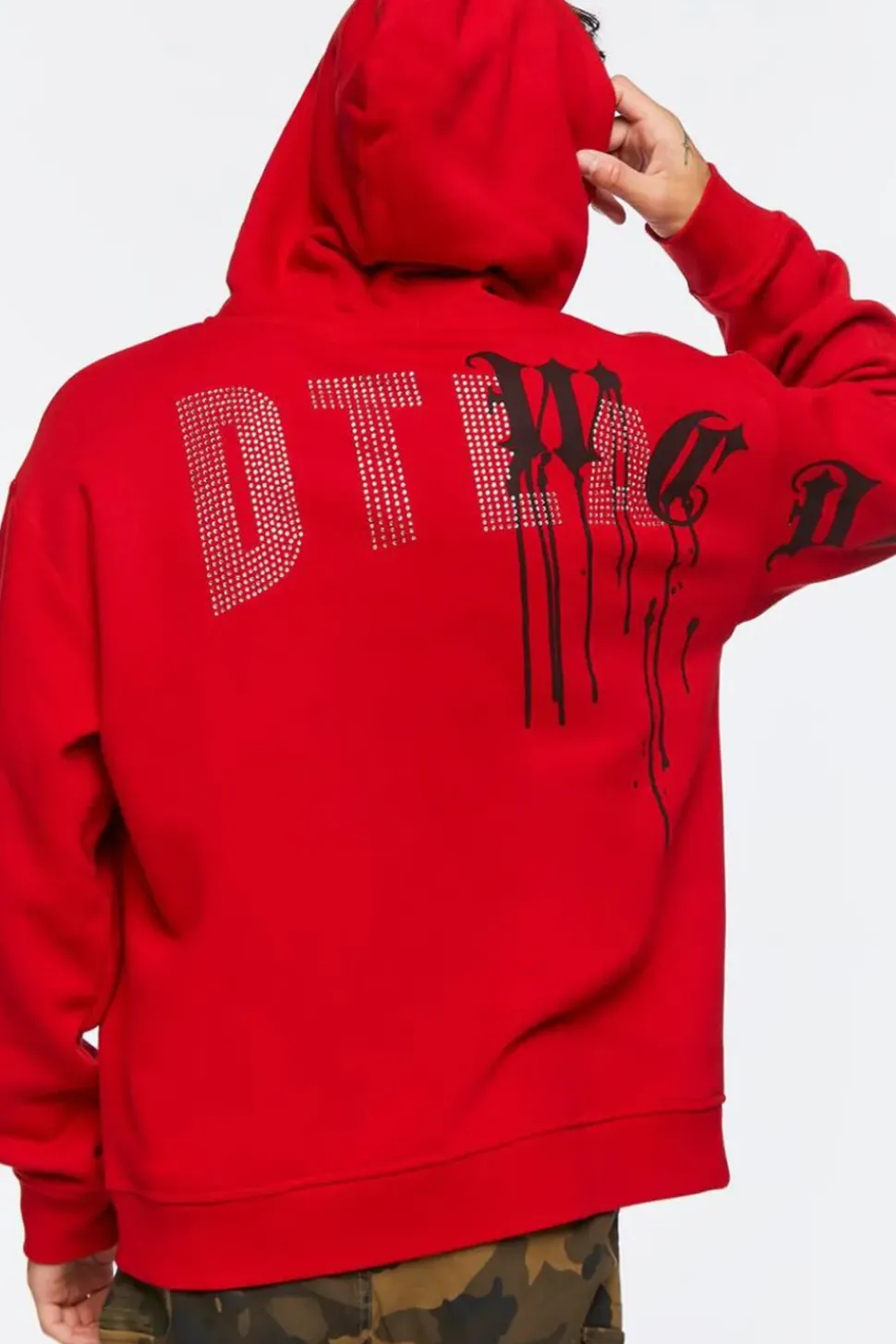 Wcds Rhinestone Graphic Hoodie