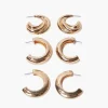 Wide Hoop Earring Set