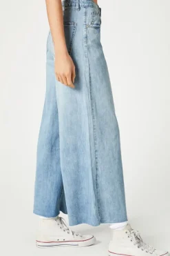 Wide-Leg Ankle Jeans