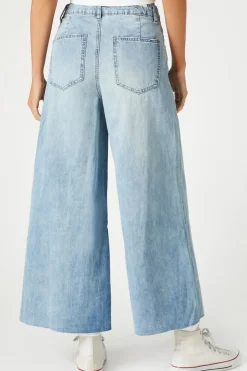 Wide-Leg Ankle Jeans