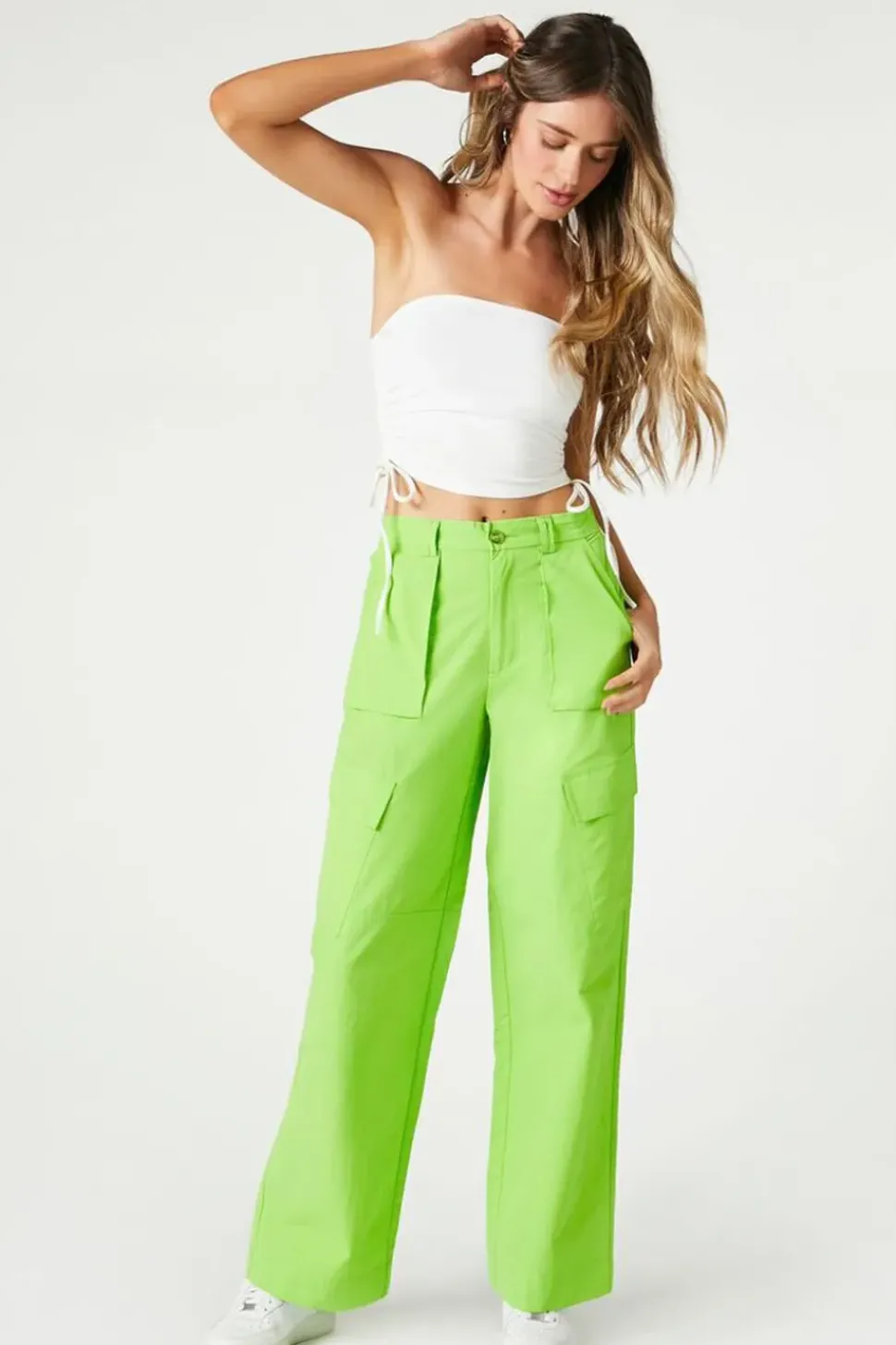 Wide-Leg Cargo Pants