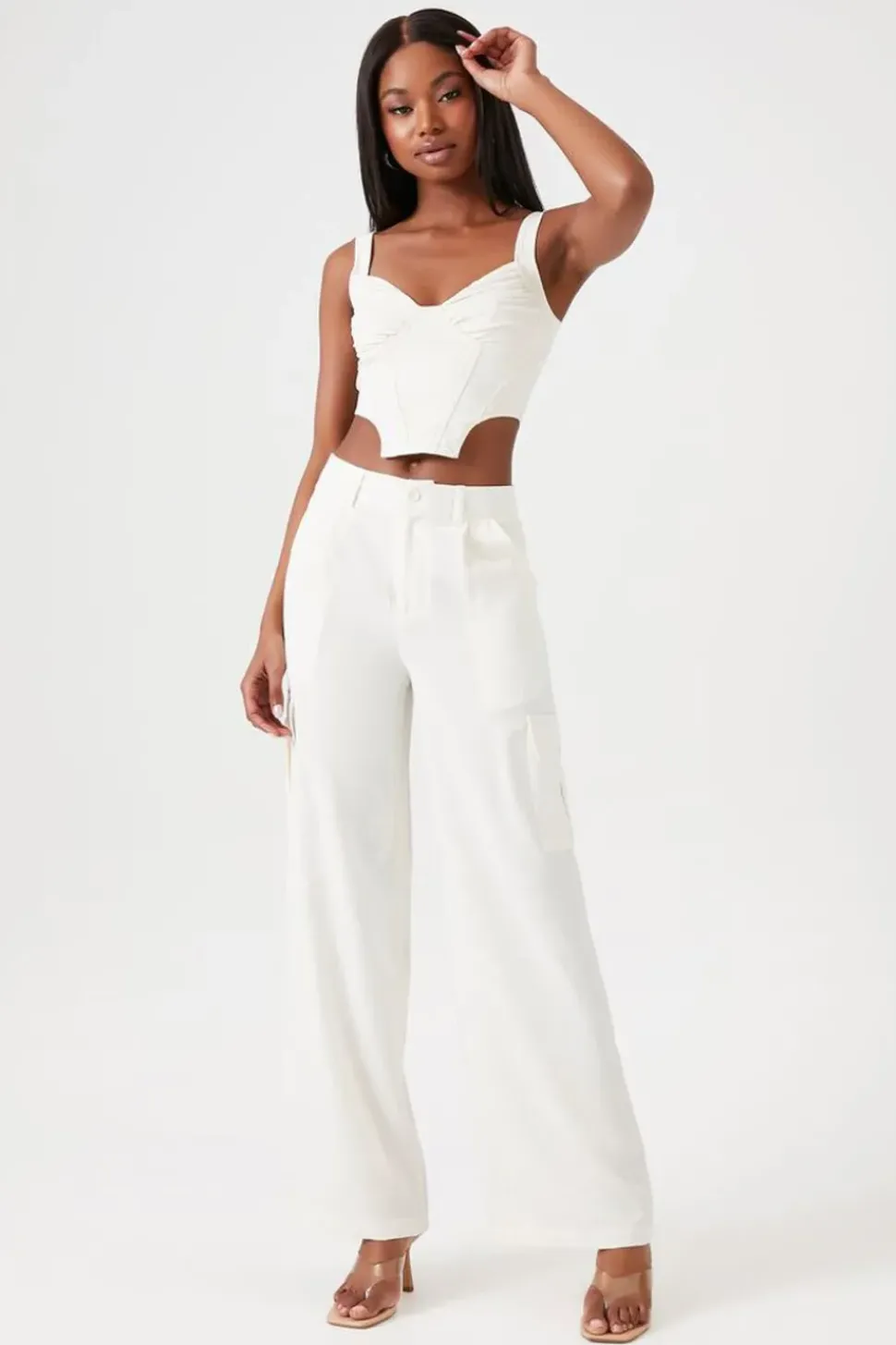 Wide-Leg Cargo Pants