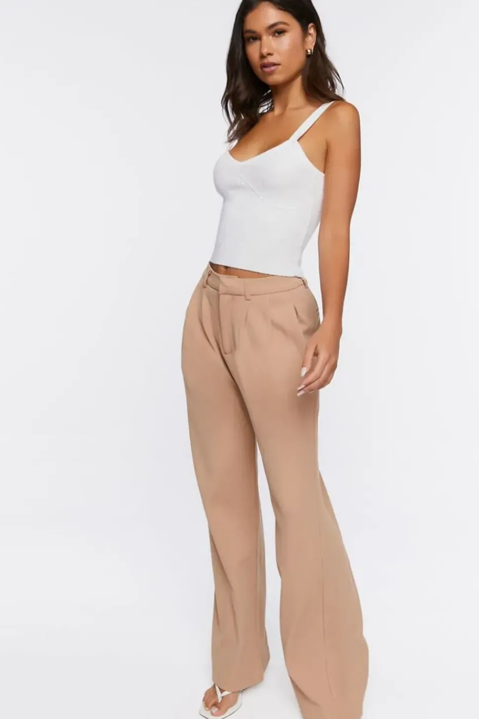 Wide-Leg High-Rise Pants