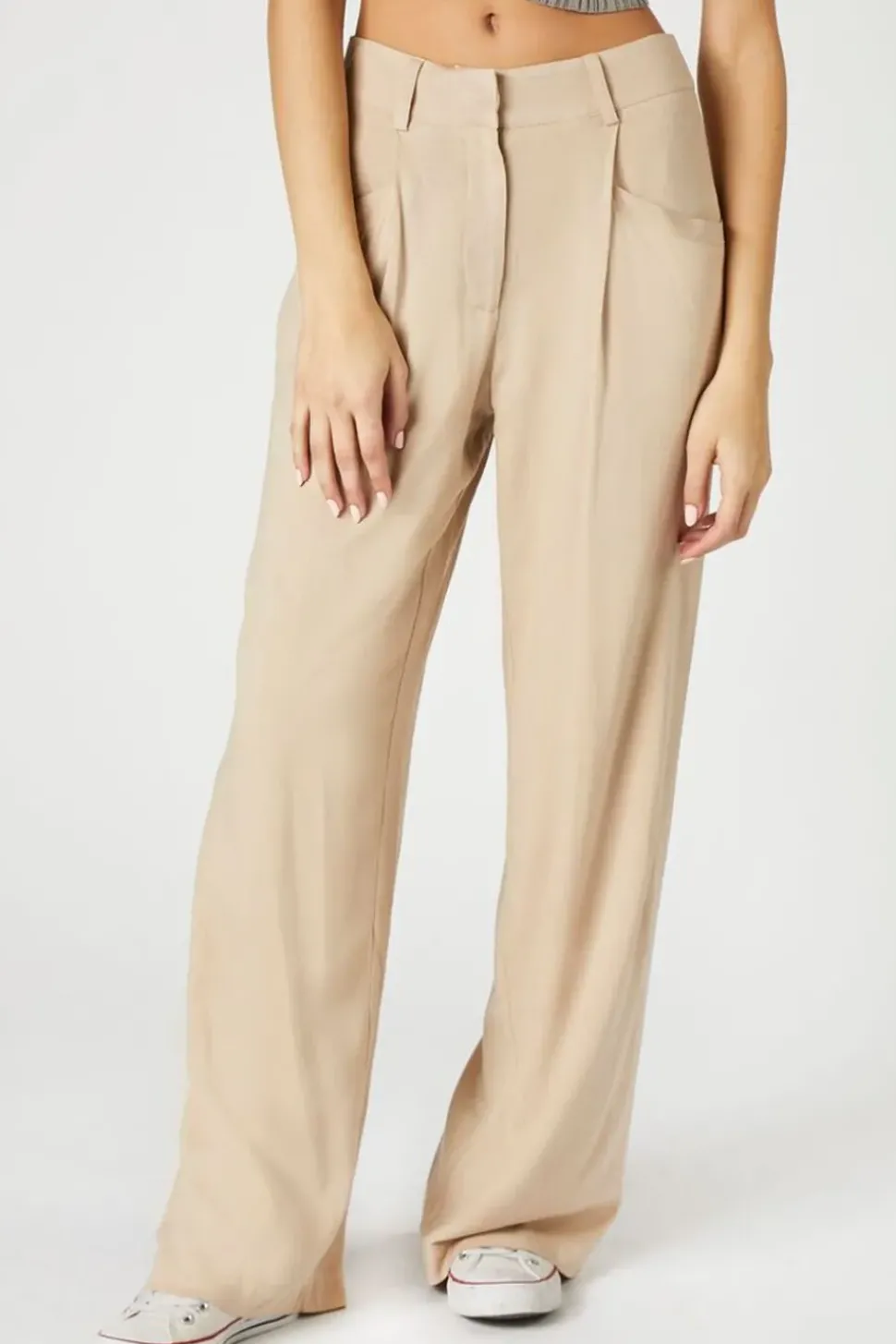 Wide-Leg Pocket Pants