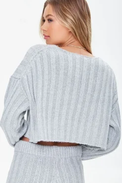 Wide-Ribbed Boxy Sweater