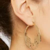 Winged Heart Hoop Earrings