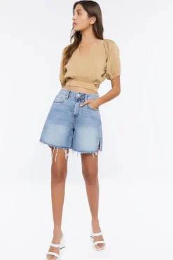 Wraparound Self-Tie Crop Top