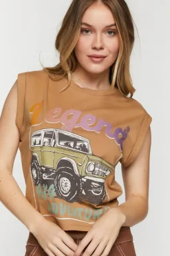 4X4 Adventure Graphic Rolled Muscle Tee