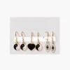 Yin Yang Charm Drop Earring Set