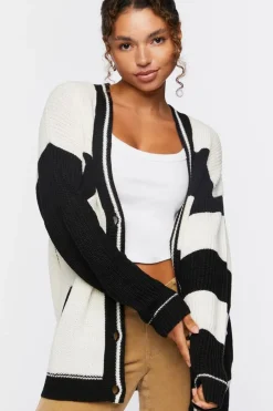 Yin Yang Colorblock Cardigan Sweater