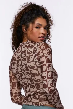 Yin Yang Print Top