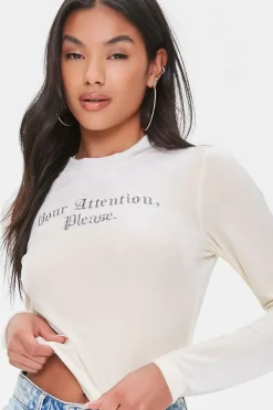 Your Attention Please Crop Top