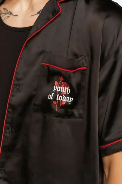 Youth Of Today Graphic Satin Shirt