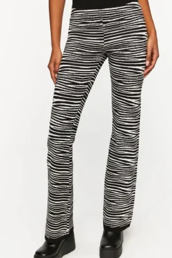 Zebra Print Flare Pants