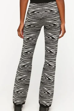 Zebra Print Flare Pants