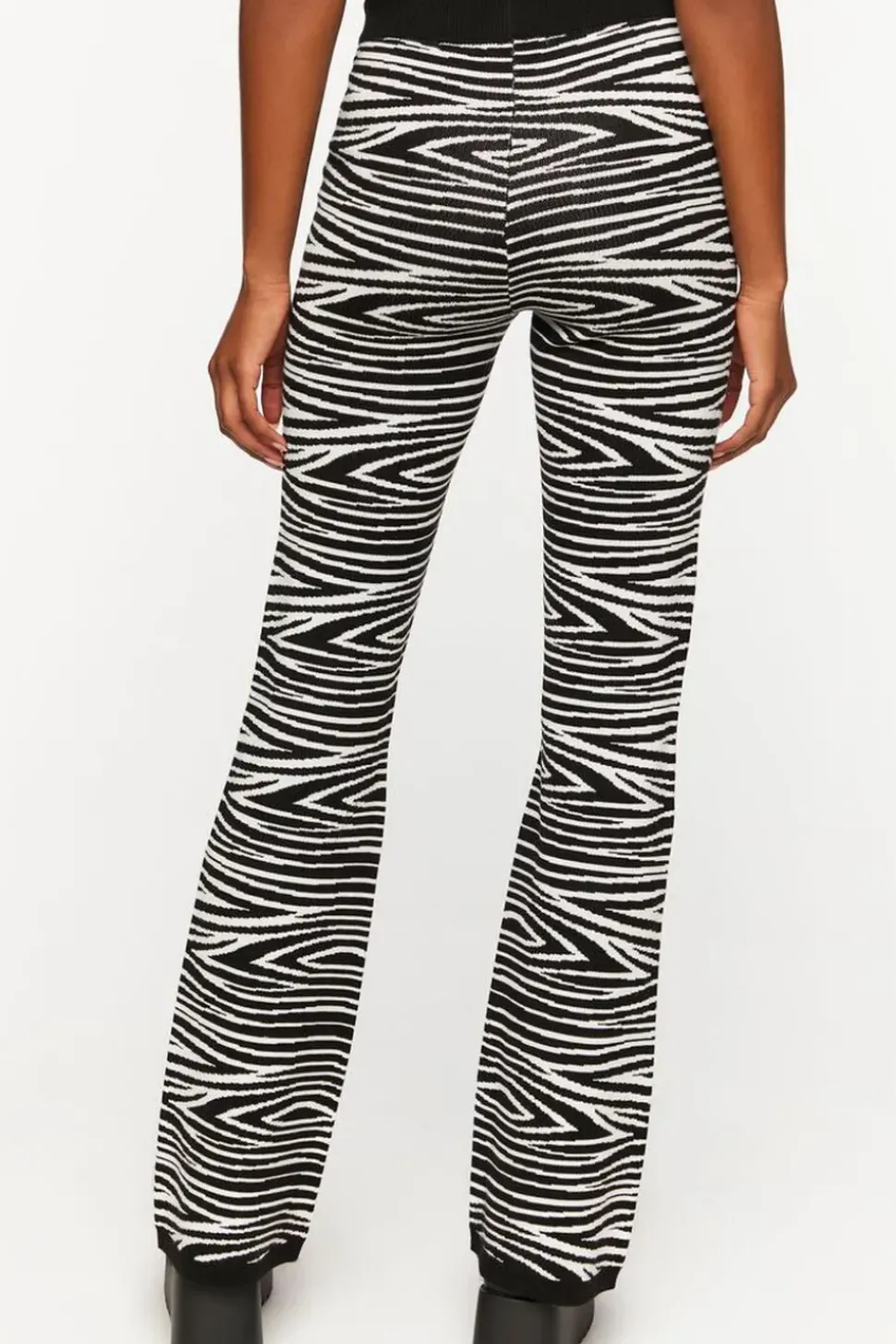 Zebra Print Flare Pants