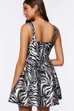 Zebra Print Mini Dress