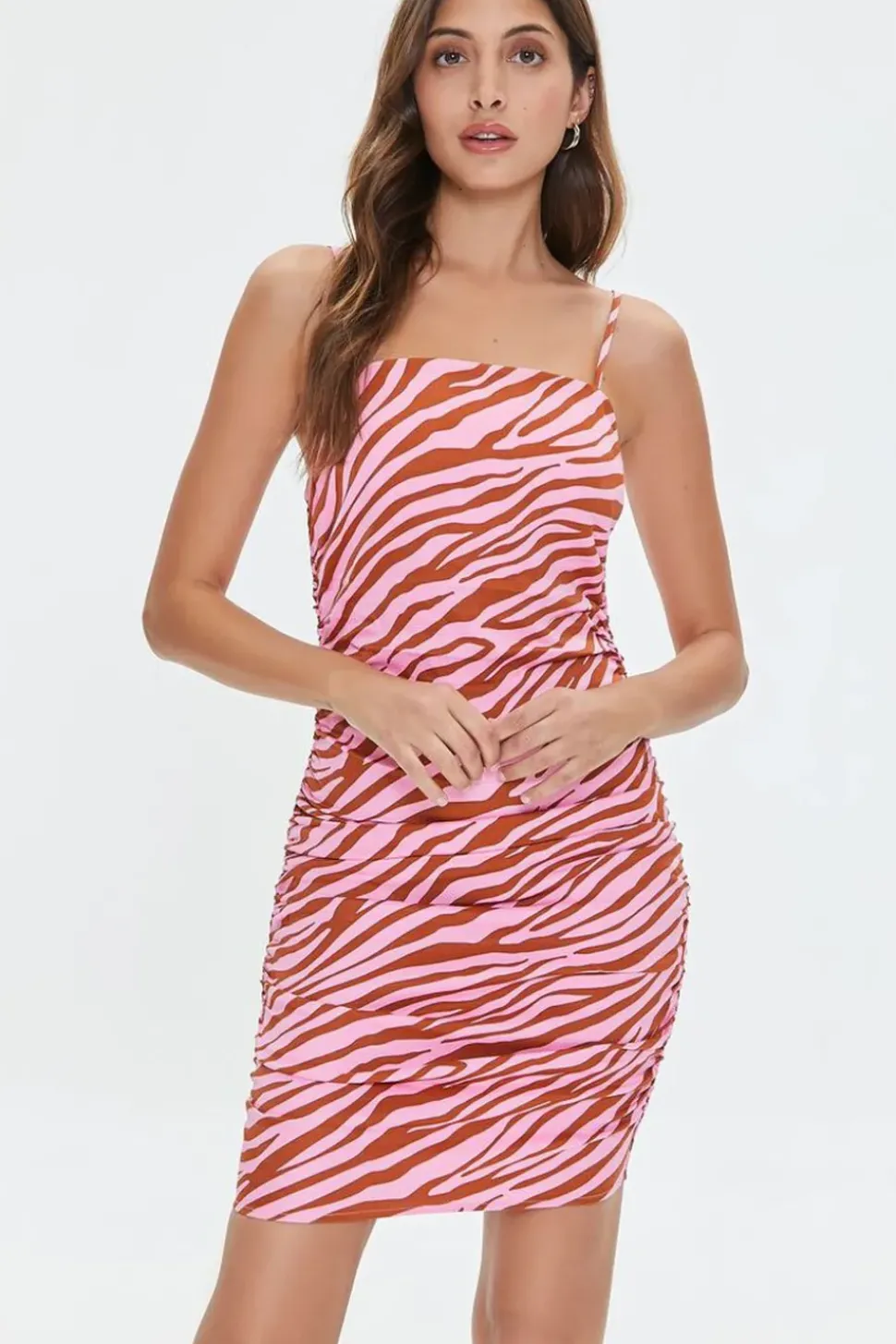 Zebra Print Mini Dress
