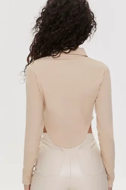 Zip-Front Crop Top