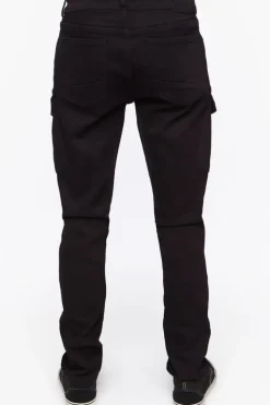 Zippered Slim-Fit Jeans