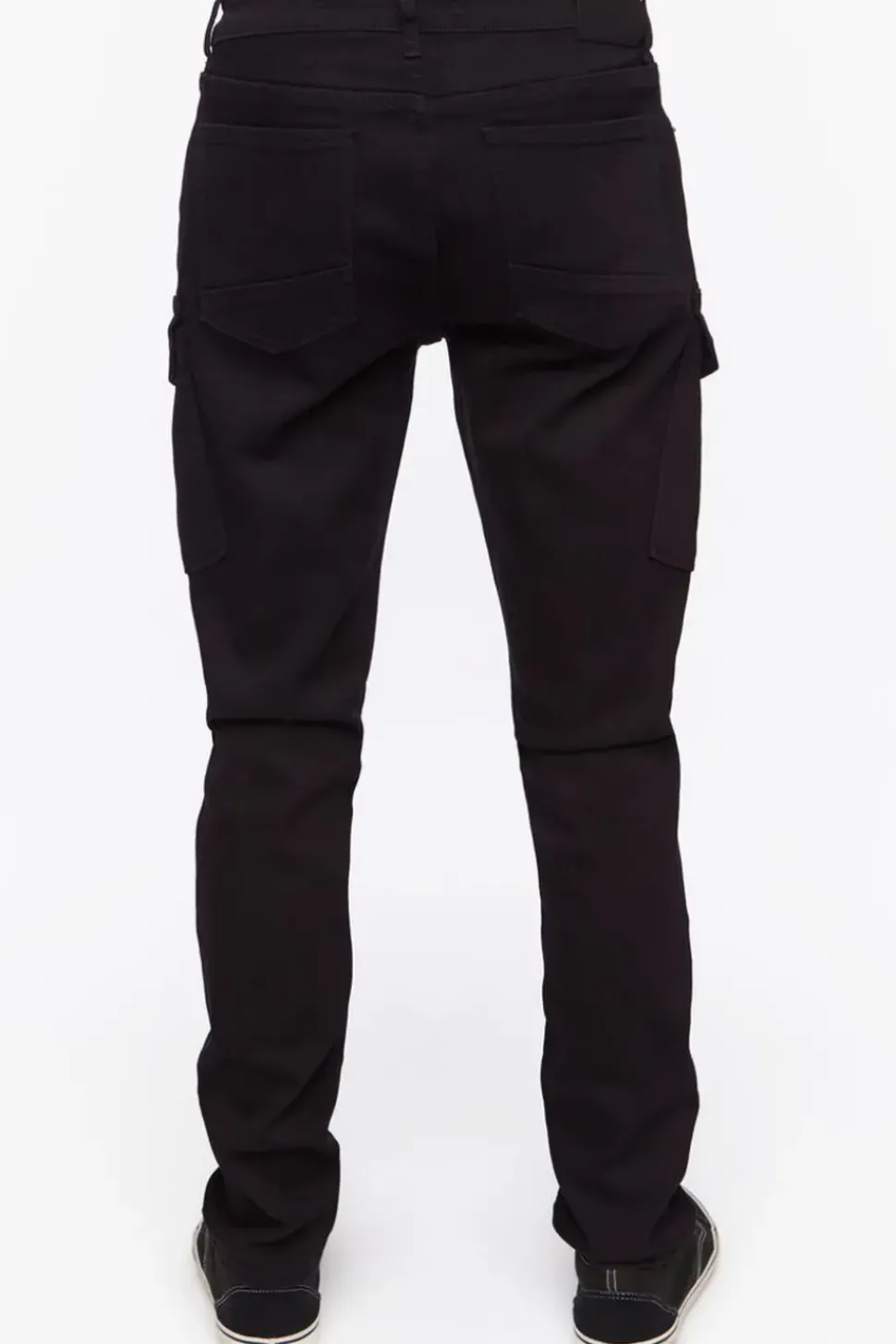 Zippered Slim-Fit Jeans