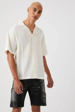 Zip-Pocket Denim Shorts