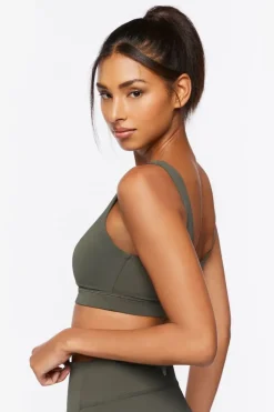Zip-Up Longline Sports Bra