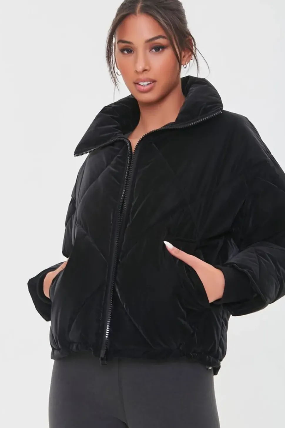 Zip-Up Puffer Jacket
