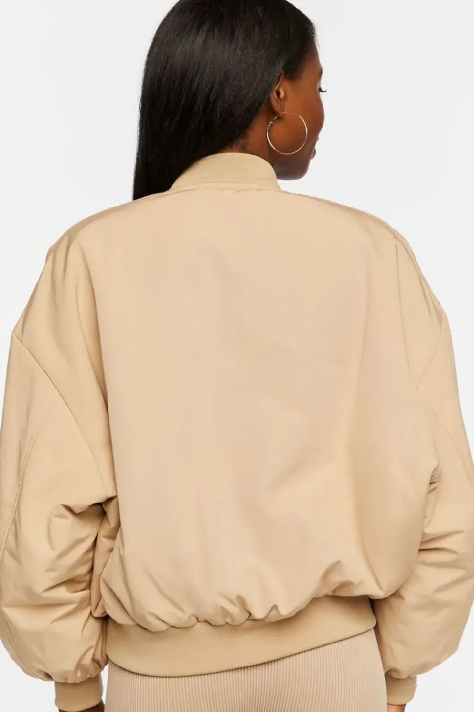 Zip-Up Utility Bomber Jacket